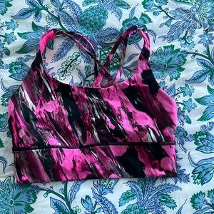 RARE lululemon energy bra black/pink!! Size 4! Perfect condition!! Worn once!!